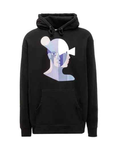 Shop Kidsuper Bauhaus Face Sweatshirt In Black