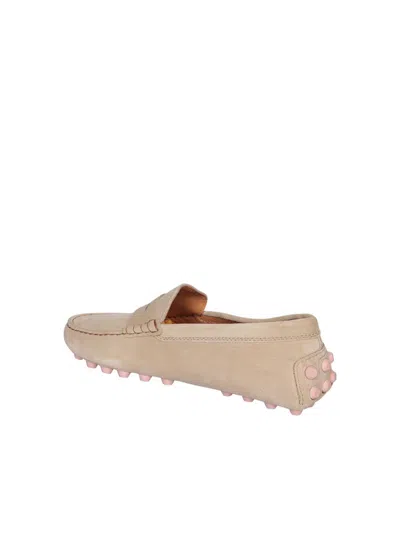 Shop Tod's Flats In Beige