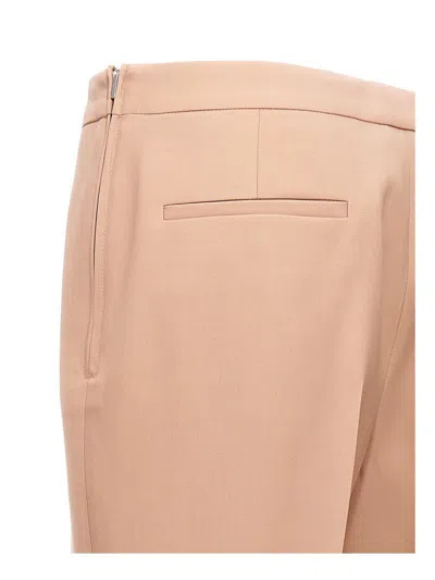 Shop Jil Sander Pleat Wool Pants In Beige