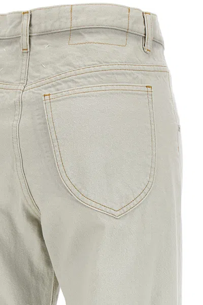 Maison Margiela Elevated Denim Straight-leg Jeans In Gray