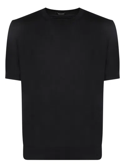 Shop Zegna T-shirts In Black
