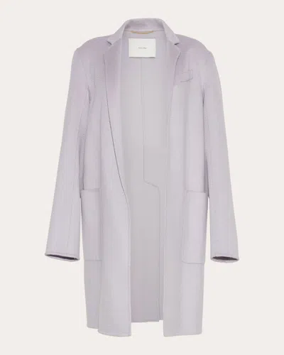 Shop Adam Lippes Women's Gina Zibeline Cashmere Coat In Purple