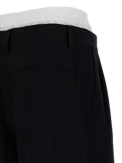 Shop Alexander Wang Logo Boxer Shorts In White/black