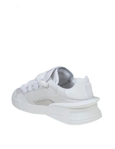 Shop Dolce & Gabbana Portofino Space Sneakers In White