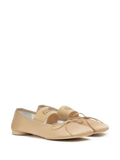 Shop Mm6 Maison Margiela Ballet Shoe Shoes In Brown