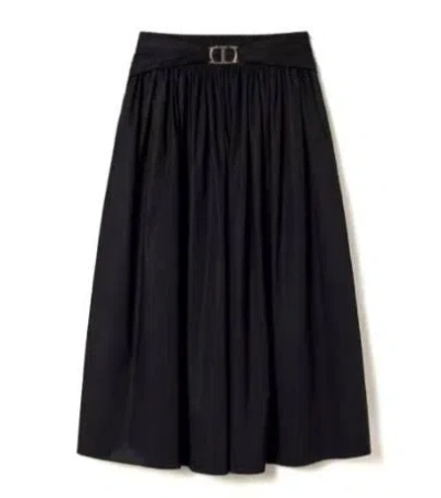 Shop Twinset Twin-set Skirts In Black