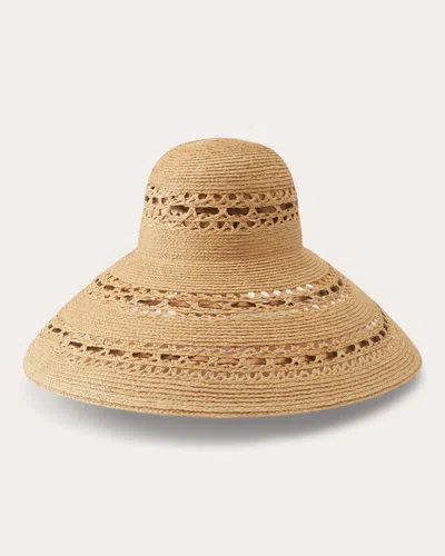 Shop Helen Kaminski Women's Agni Raffia Sun Hat In Neutrals