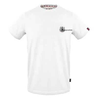 Shop Aquascutum Cotton Men's T-shirt In White
