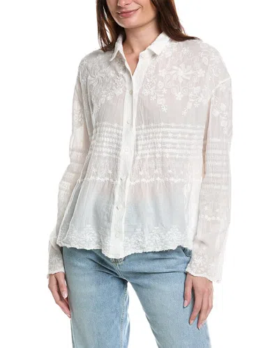 Shop Anna Kay Embroidered Shirt In White