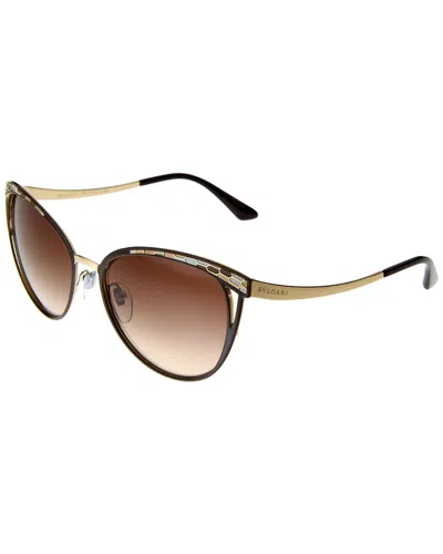Shop Bulgari Women's Bv6083 56mm Sunglasses In Brown