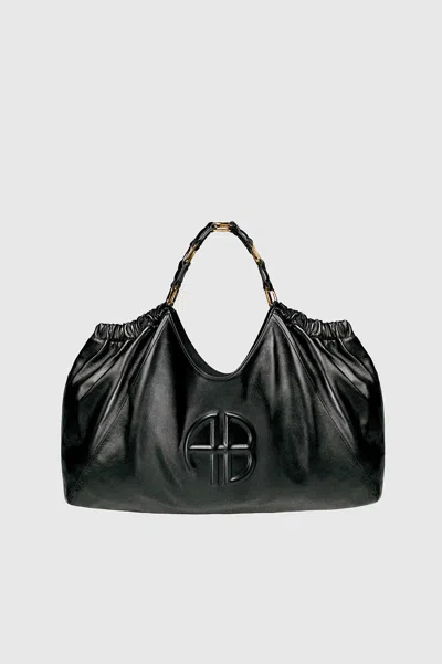 Shop Anine Bing Medium Kate Tote In Black