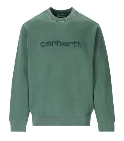 Shop Carhartt Wip  Duster Off-white Sweatshirt