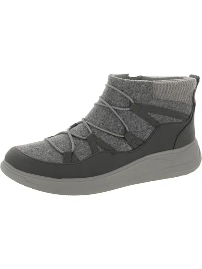 Shop Bzees Tahoe Womens Fleece Ankle Winter & Snow Boots In Grey