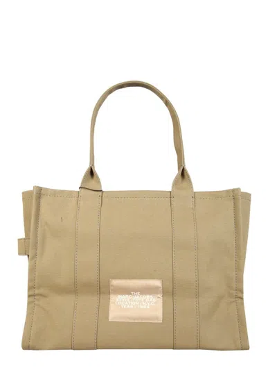 Shop Marc Jacobs "the Tote" Large Bag In Beige