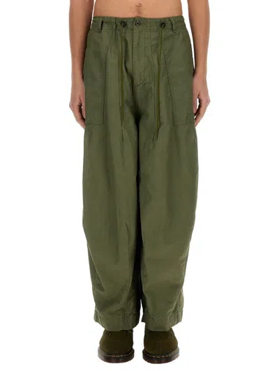 Shop Needles Cotton Pants In Green