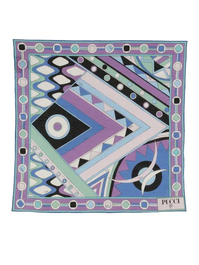 Shop Pucci Scarf With Print In Red