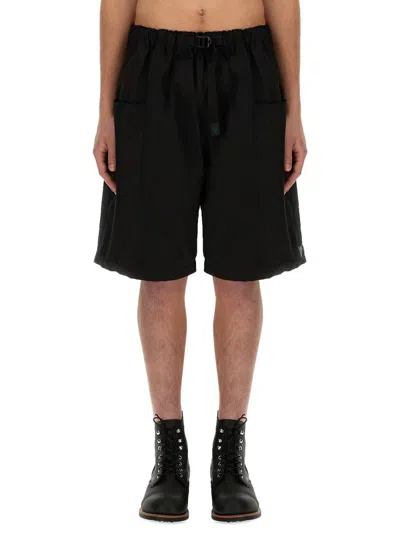 South2 West8 Twill Bermuda Shorts In Black