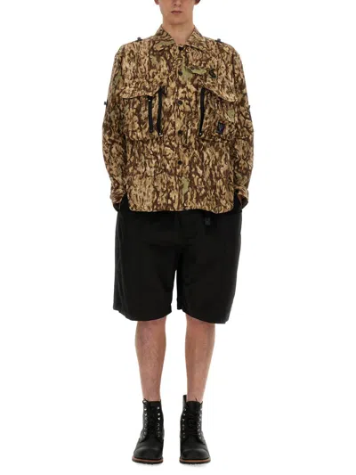 South2 West8 Twill Bermuda Shorts In Black