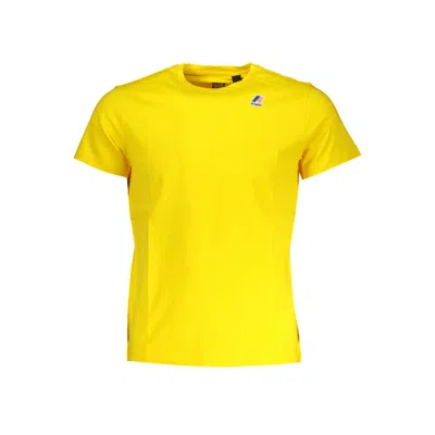 Shop K-way Cotton Men's T-shirt In Yellow
