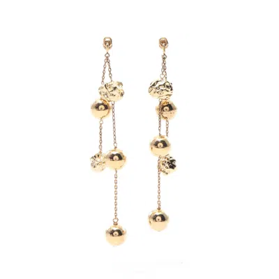 Shop Chloé Earrings Gp Gold In Black