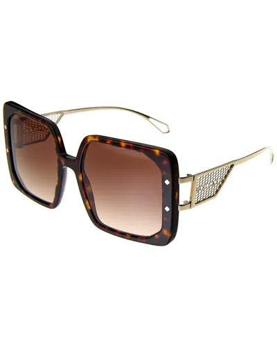 Shop Bulgari Women's Bv8254 55mm Sunglasses In Brown
