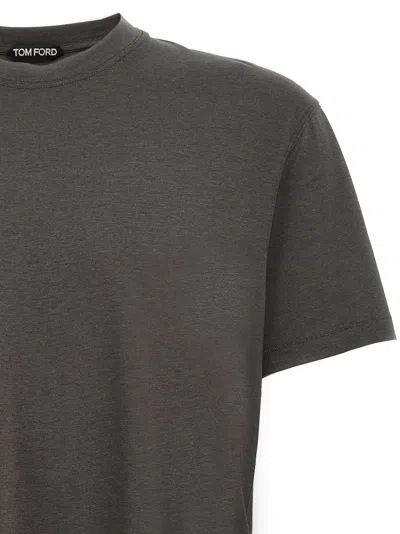 Shop Tom Ford Basic T-shirt Gray