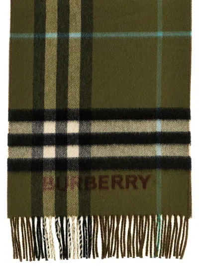 Shop Burberry Check Scarves, Foulards Multicolor