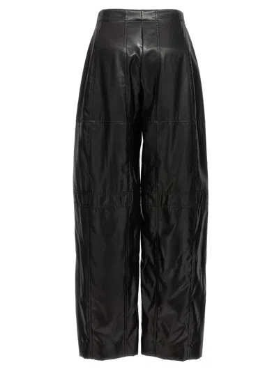 Shop Jil Sander Coated Pants Black