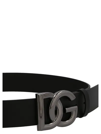 Shop Dolce & Gabbana Logo Belt Belts Black