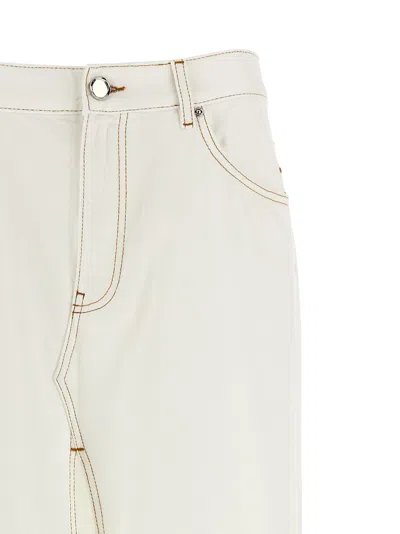 Shop Pinko Maxi Slit Skirt Skirts White