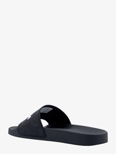 Shop Balenciaga Man Slide Man Black Sandals
