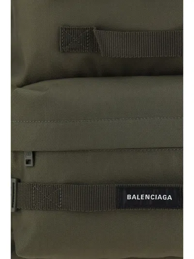 Shop Balenciaga Men Army Backpack In Green