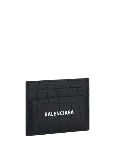 Shop Balenciaga Men Card Holder In Black