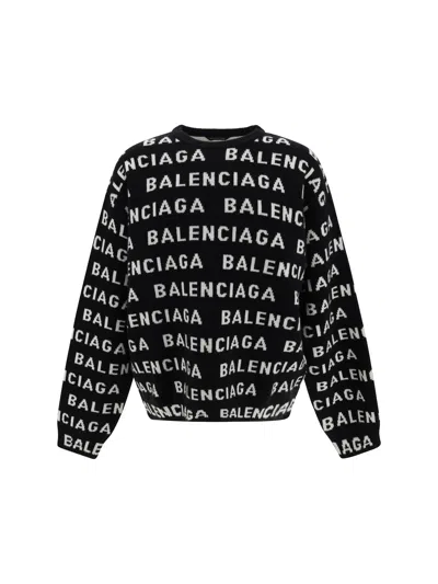 Shop Balenciaga Men Sweater In Multicolor