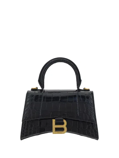 Shop Balenciaga Women Hourglass Handbag In Black