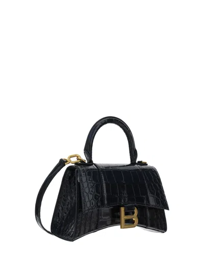 Shop Balenciaga Women Hourglass Handbag In Black