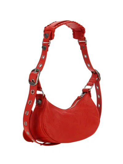 Shop Balenciaga Women Le Cagole Shoulder Bag In Red