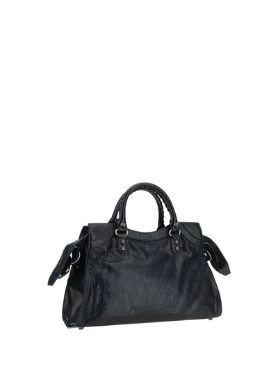 Shop Balenciaga Women Neo Cagole City Handbag In Black