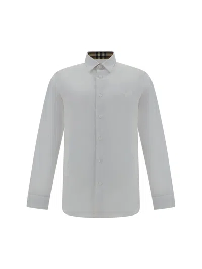 Shop Burberry Men Sherfield Casual Shirt In White