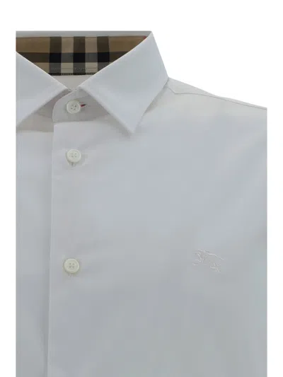 Shop Burberry Men Sherfield Shirt In White