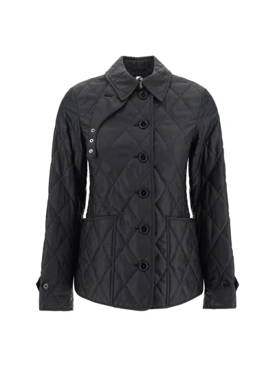 Shop Burberry Women Fernleigh Jacket In Black
