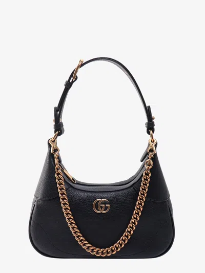 Shop Gucci Woman Aphrodite Woman Black Shoulder Bags