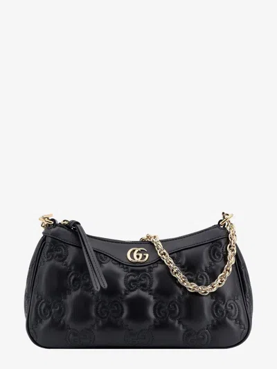 Shop Gucci Woman Gg Woman Black Shoulder Bags