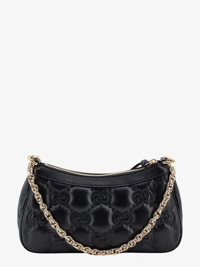 Shop Gucci Woman Gg Woman Black Shoulder Bags