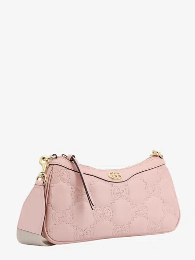 Shop Gucci Woman Gg Woman Pink Shoulder Bags