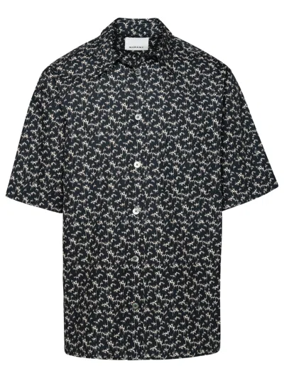 Shop Isabel Marant Man  'labilio' Black Cotton Shirt