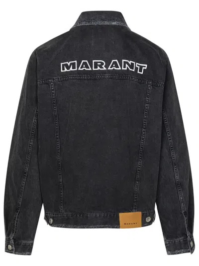 Shop Isabel Marant 'jango' Black Cotton Jacket Man