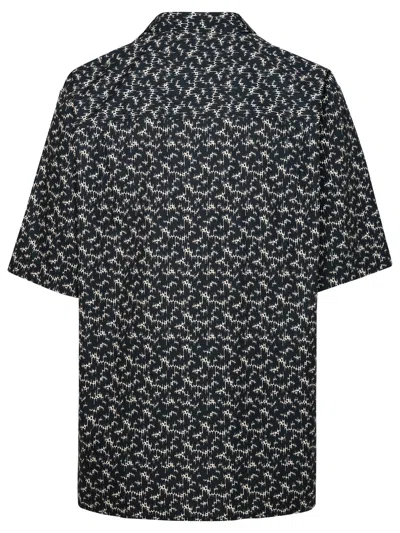 Shop Isabel Marant 'labilio' Black Cotton Shirt Man