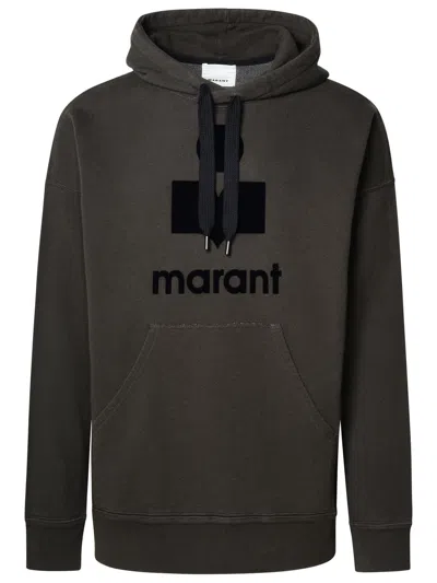 Shop Isabel Marant Man  Black Cotton Sweatshirt
