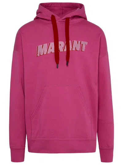 Shop Isabel Marant Man  Rose Cotton Blend Miley Sweatshirt In Pink